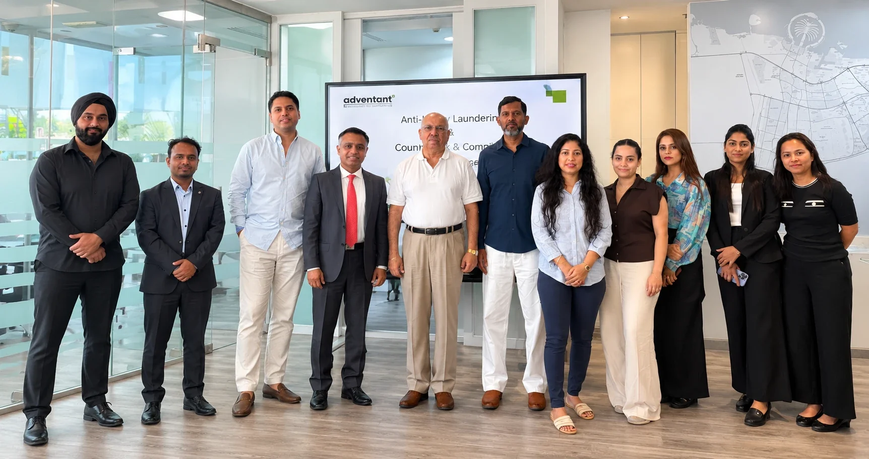 The Adventant team and guests at an anti-money laundering session